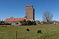 Wehl, bâtiment de silo prés de la gare