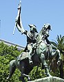 Equestrian statue at Plaza de Mayo