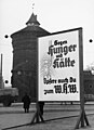 Reklametafel des Winter­hilfs­werks in Nürnberg, 1936