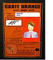 Premier modèle de la carte Orange (1975).