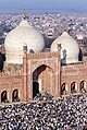 The Friday Prayers at the famous Badshahi Mosque in Lahore.