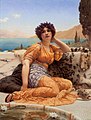 John William Godward. "With Violets Wreathed and Robe of Saffron Hue" (1902)