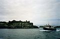 The Dun Aengus Mail boat sailing from Cleggan to Inishbofin, Ireland