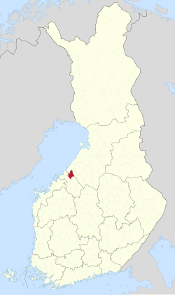 Location of Kannus in Finland