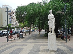 Portuguese pavement in Alameda Manuel Van Dunen, Luanda, Angola