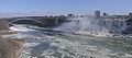 Rainbow Bridge and American Falls in winter from Canadian side