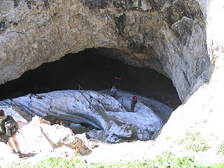 Eingangsbereich der Eishöhle (Josef-Ritter-von-Angermayer-Halle)