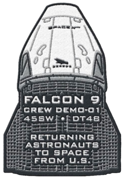 SpaceX Demonstration Mission 1 patch by Air Force.png