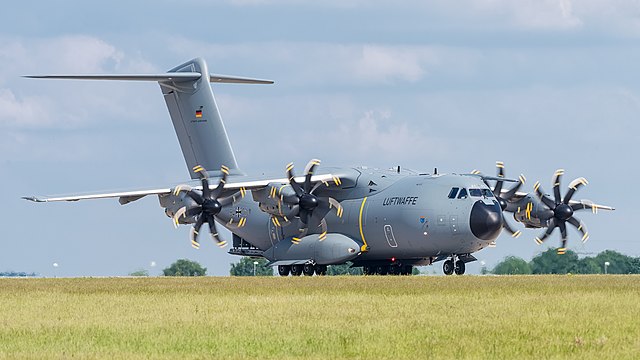 German Air Force Airbus A400M (reg. 54+01, cn 018) at ILA Berlin Air Show 2016.