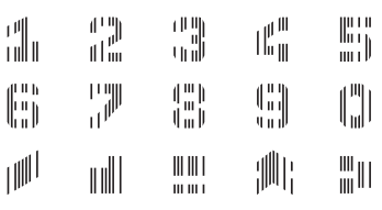 Символи шрифту CMC-7