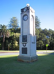 Edith Cowan Memorial at park entrance