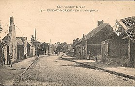 La rue de Saint-Quentin en 1919.