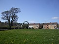 Church Crescent, Coedkernew, with A48 footbridge