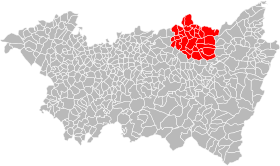 Localisation de Communauté de communes de la Région de Rambervillers