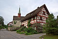 The church seen from the village