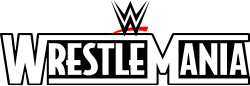 The official WrestleMania logo.