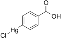 Struktur von 4-Chlormercuribenzoesäure