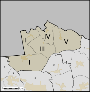 Districtes de Sint-Laureins