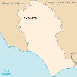 Delegazione di Velletri – Mappa