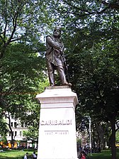 Stati Uniti d'America, New York: monumento dedicato a Giuseppe Garibaldi ad opera di Giovanni Turini ed eretto nel 1888