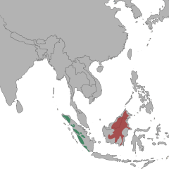 Mapa de distribuição