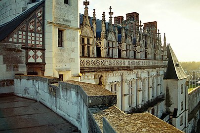 Vue de la façade depuis la tour des Minimes.