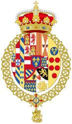 Coat of Arms as Duke of Noto (1960–1964)