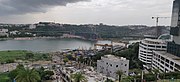 Durgam Cheruvu bridge under construction