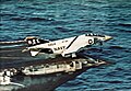 Un F-4J Phantom lanzado desde el Roosevelt durante su crucero por el Mediterráneo en 1972