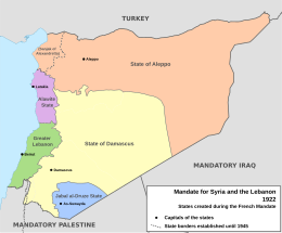 Territorio degli Alawiti (1920-1922) Territoire des Alaouites Stato degli Alawiti (1922-1936) État des Alaouites دولة العلويين - Localizzazione