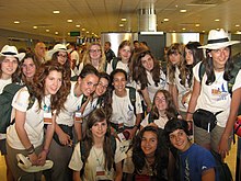 Grupo 2 de Ruta Quetzal 2011 en el aeropuerto de Barajas (Madrid).