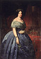 Isabel II (1859) (copia de pintura de José Romá). Palacio de Cervellón de Valencia.