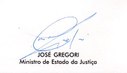 Assinatura de José Gregori