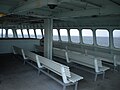 Front cabin looking forward on the Kaleetan's upper passenger deck.