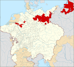 Brandeburgo-Prussia - Localizzazione