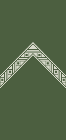 Rank insignia of sergentelev of the Royal Danish Army.svg