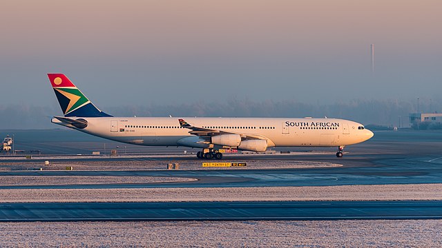 South African Airways Airbus A340-313.