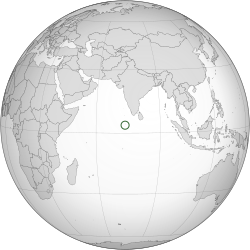 Maldives (orthographic projection)