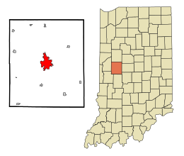 Crawfordsville – Mappa