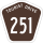 Tourist Drive 251 marker