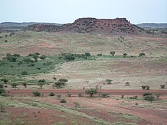 Un inselberg près de Dori, au Burkina Faso