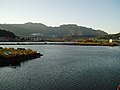 Vista del Seya nel momentu de xuntase cola ría de Ribeseya.