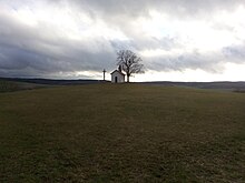 Die 14 Nothelferkapelle auf dem Linsberg von Hofaschenbach.