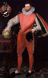 This portrait, c. 1581, is at the National Portrait Gallery, London