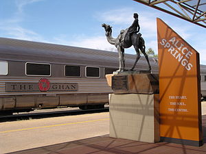 The Ghan at Alice Springs Station