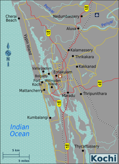 Map of Kochi