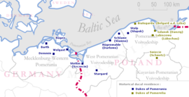 Contemporary administrative units with Pomerania in the name, not representing the exact historical region, as they also include parts of other regions