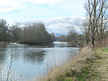 A folyó Pont-du-Chateau-nál