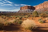 Monument Valley after snow storm