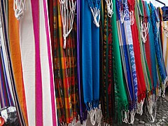 Traditional hammocks, Otavalo Artisan Market, Andes Mountains, Ecuador